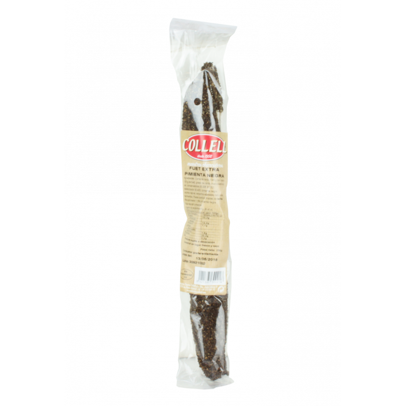 Fuet Extra Black Pepper 150 g Collell Serrano Sausage COLLELL