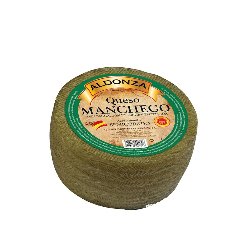 Manchego Cheese DO Semi Cured Aldonza 3 Kg